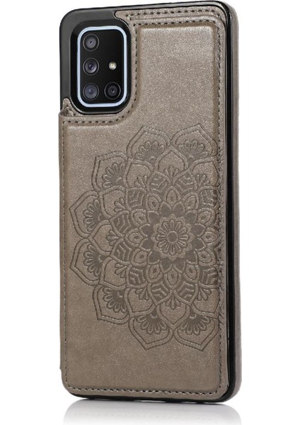 Samsung Galaxy A51 4g Kabartmalı Mandala Pu Için Kart Tutucu Kılıf ile Cüzdan (Yurt Dışından)
