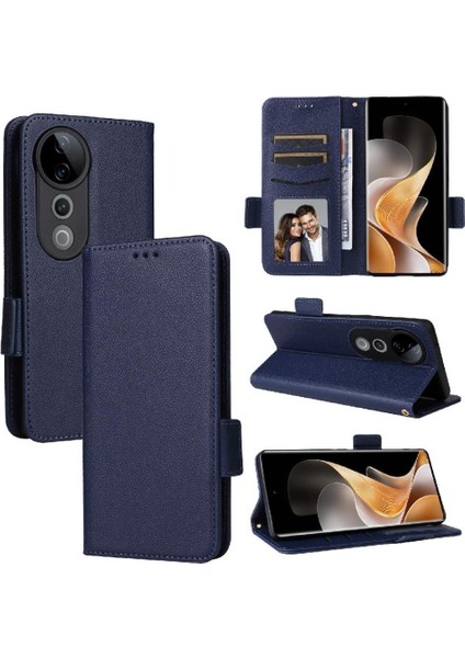 Vivo S19 Pro 5g Için Flip Case Cüzdan Kart Yuvaları Tutucu Yan Toka Pu (Yurt Dışından)
