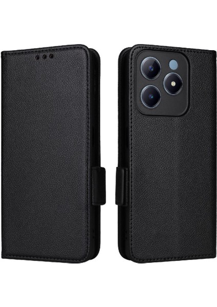 Realme Narzo N63 4g Kart Yuvaları Için Flip Case Tutucu Pu Deri Yan Toka (Yurt Dışından)