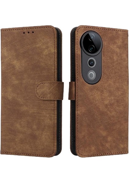Vivo S19 Pro 5g Flip Folio Cüzdan Manyetik Kapatma Rfıd Engelleme Için Kılıf (Yurt Dışından)