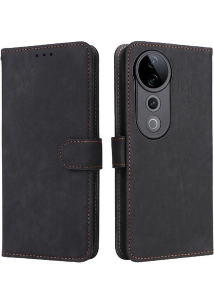 Vivo S19 Pro 5g Flip Folio Cüzdan Manyetik Kapatma Rfıd Engelleme Için Kılıf (Yurt Dışından)