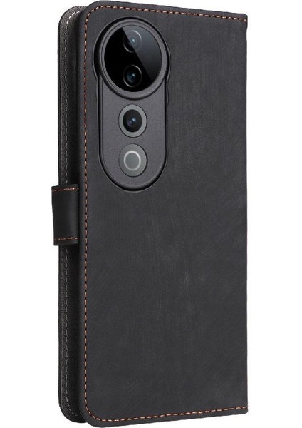 Vivo S19 Pro 5g Flip Folio Cüzdan Manyetik Kapatma Rfıd Engelleme Için Kılıf (Yurt Dışından)