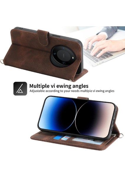 Huawei Mate 60 Pro Için Flip Case Kabartmalı Darbeye Çoklu Kredi Kartı (Yurt Dışından) indirimleri
