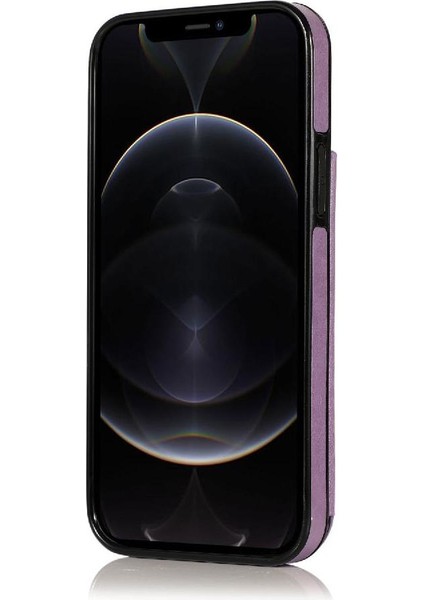 IPhone 12 Için Kart Tutucu Kılıf ile Cüzdan Pro Max Desen Çiçek Pu Flip (Yurt Dışından)
