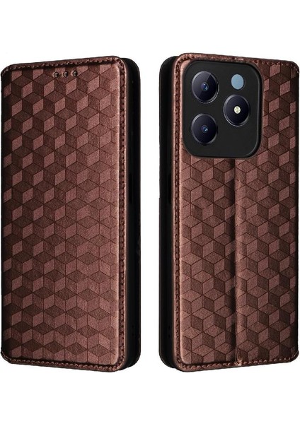 Realme C63 4g Pu Deri Cüzdan Manyetik Kapatma Kartı 3D Için Flip Case (Yurt Dışından)
