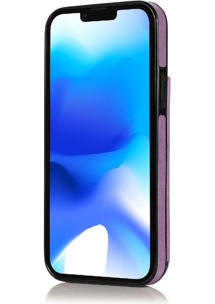 IPhone 15 Için Kart Tutucu Kılıf ile Cüzdan Artı Çift Düğmeler Flip Çiçek (Yurt Dışından)