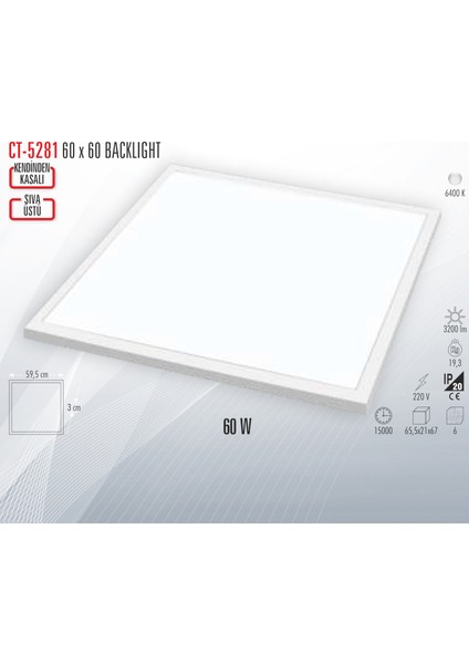 CT-5281 60X60 Blacklıght 60W