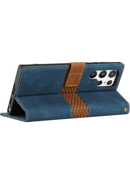 Samsung Galaxy S23 Ultra Kart Yuvası Bilek Kayışı Kickstand Için Cüzdan Kılıf (Yurt Dışından) fırsatları