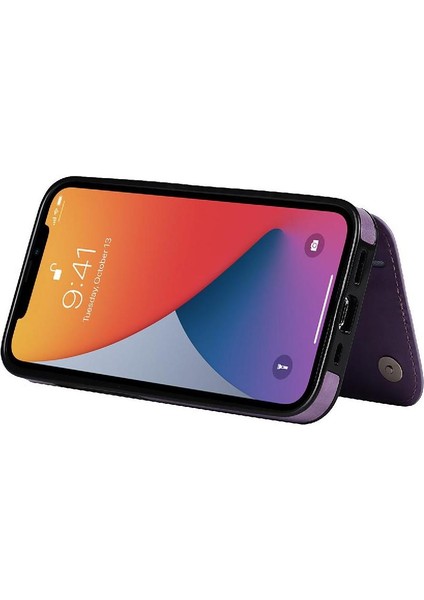 IPhone 13 Için Kart Tutucu Kılıf ile Cüzdan Pro Max Desen Çiçek Flip Pu (Yurt Dışından)