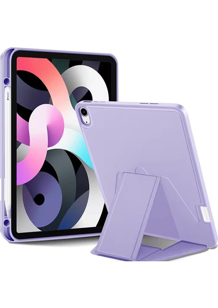 Samsung Galaxy Tab S9 Fe ile Uyumlu Kılıf Lüks Kadife Iç Kaplamalı Galaxy Tab S9 Fe Suni Deri, Mıknatıslı V- Stand Tablet Arka Kapak (Haki, Samsung Galaxy Tab S9 Fe)