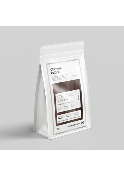 Chroma Coffee Ethiopia Aricha Çekirdek Kahve 250GR %100 Nitelikli Arabica