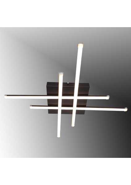 TT036-SY Tt Aydınlatma Hashtag Modeli Mat Siyah LED Avize