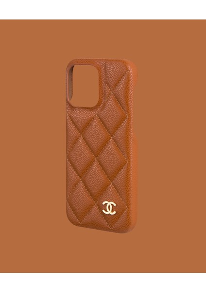 Kahverengi Deri Telefon Kılıfı - DK206 - Apple iPhone 13