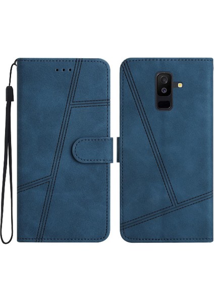 Samsung Galaxy A6 Artı 2018 Kart Yuvaları Tutucu Manyetik Tam Için Flip Case (Yurt Dışından)