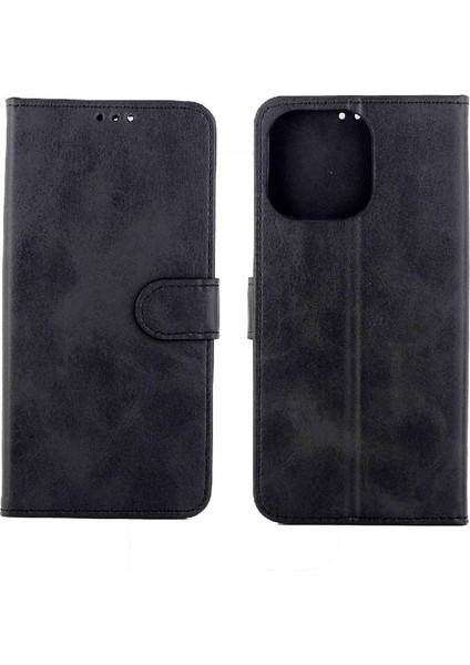 IPhone 15 Için Filp Durumda Pro Max Kickstand Pu Deri Kart Tutucu Manyetik (Yurt Dışından)