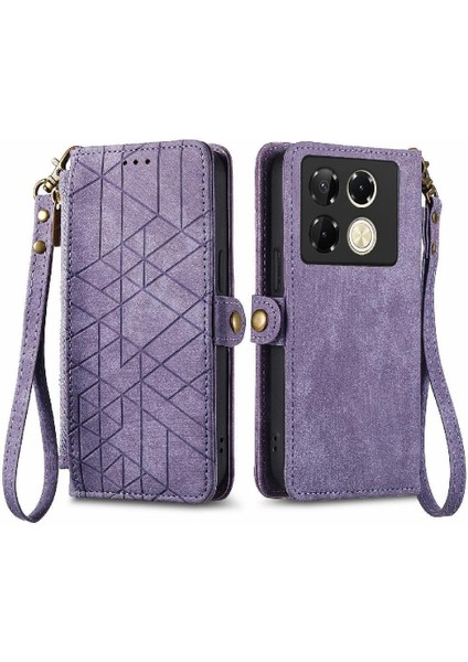 Infinix Not Için Flip Case 40 Pro 4g Cüzdan Darbeye Kapak Kapak Deri (Yurt Dışından)