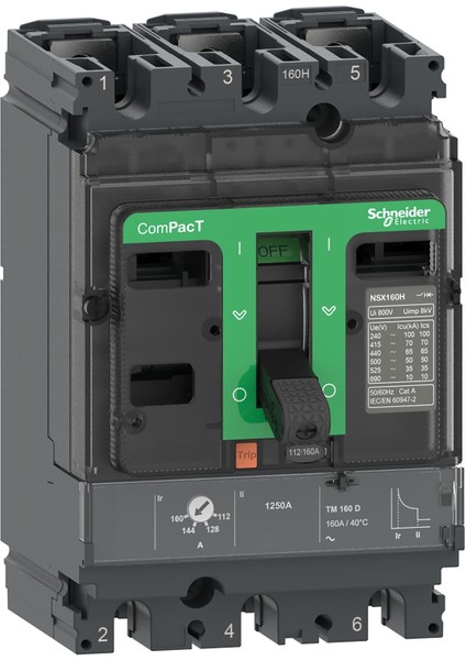 C10H3TM100 3X100A 70KA Termik Manyetik Şalter NSX100H