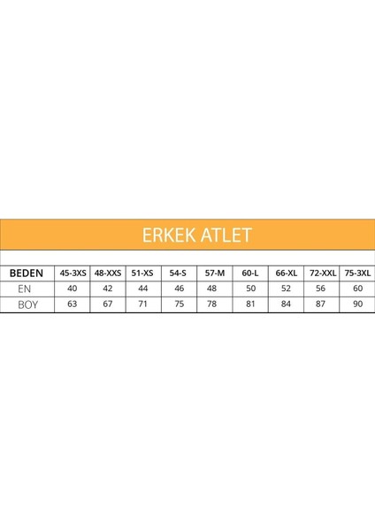 3'lü %100 Pamuklu Süprem Erkek Atlet