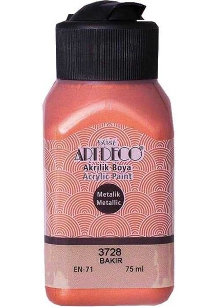 Metalik Akrilik Boya Metalik 75 ml Bakır