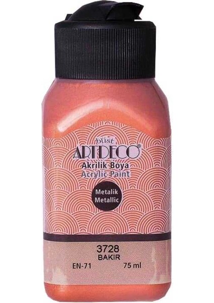 Metalik Akrilik Boya Metalik 75 ml Bakır fiyatları