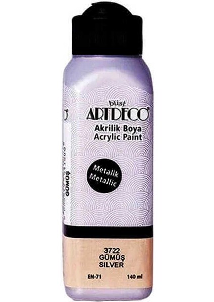 Akrilik Boya Metalik 140 ml Gümüş fiyatları