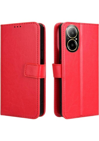Realme 12 Lite 4g Için Kılıf Kart Tutucu Cüzdan Manyetik Kapak Çevirin (Yurt Dışından)