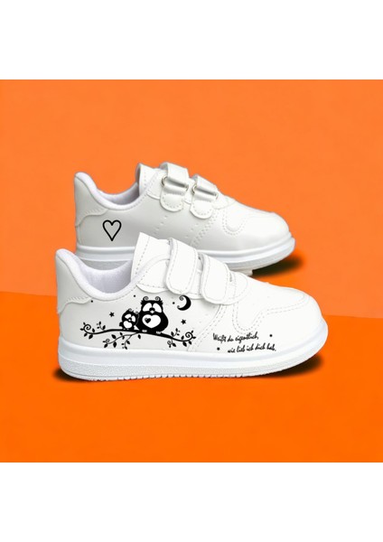 Baykuş Baskılı Çocuk Sneaker Spor Ayakkabı Okul modelleri