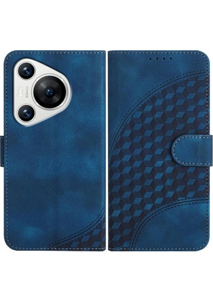 Huawei Pura 70 Pro Için Flip Case Pu Deri Kapak Çevirin Darbeye Deri (Yurt Dışından)