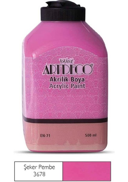 Akrilik Boya 500 ml Şeker Pembe fiyatları