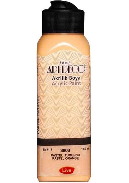 Akrilik Boya Pastel 140 ml Pastel Turuncu