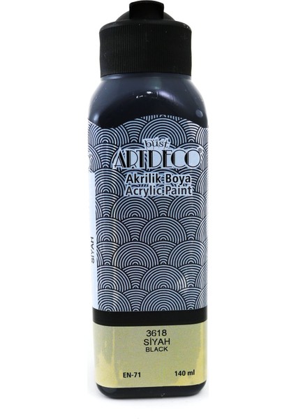 Akrilik Boya 140 ml Siyah 070R-3618
