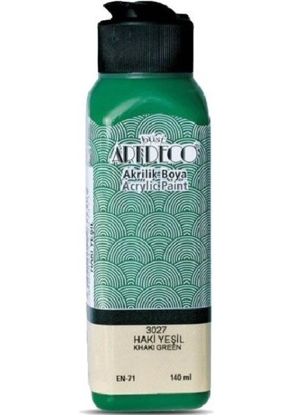 Akrilik Boya 140 ml Haki Yeşil 070R-3027