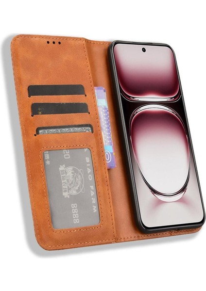 Oppo Oppo 12 Pro 5g Manyetik Kapatma Pu Deri Cüzdan Için Kılıf (Yurt Dışından) modelleri
