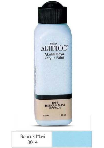 Akrilik Boya 140 ml Boncuk Mavi
