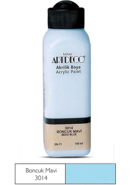 Akrilik Boya 140 ml Boncuk Mavi