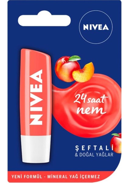 Dudak Bakım Kremi ve Dudak Parlatıcısı, Şeftali Kokusu, 24 Saat Nemlendirme, Işıltılı, 4.8 gr x 2 Adet fiyatları