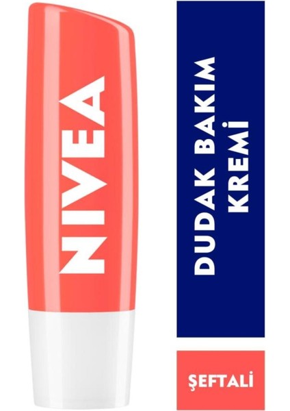 Dudak Bakım Kremi ve Dudak Parlatıcısı, Şeftali Kokusu, 24 Saat Nemlendirme, Işıltılı, 4.8 gr x 2 Adet modelleri