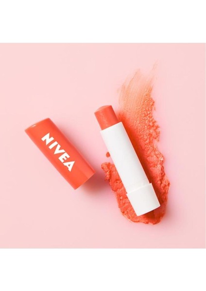 Dudak Bakım Kremi ve Dudak Parlatıcısı, Şeftali Kokusu, 24 Saat Nemlendirme, Işıltılı, 4.8 gr x 2 Adet indirimleri