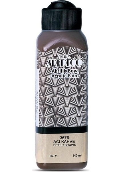 Akrilik Boya 140 ml Acı Kahve 070R-3676