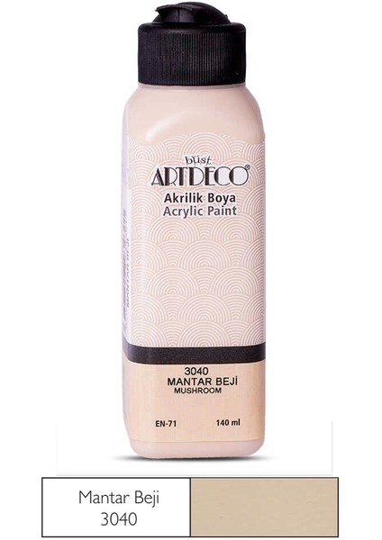 Akrilik Boya 140 ml Mantar Bej fiyatları