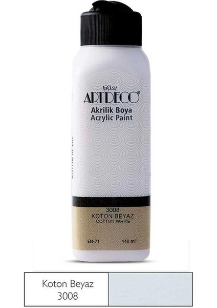 Akrilik Boya 140 ml Koton Beyaz