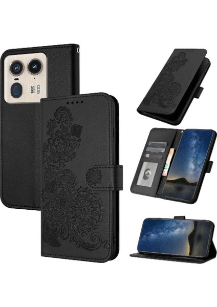 Motorola Moto X50 Ultra Flip Folio Kitap Için Flip Case Kart Yuvası Standı ile (Yurt Dışından)