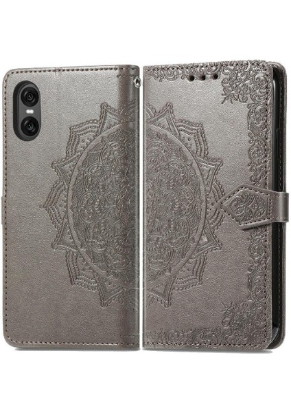 Sony Xperia 10 Vı Flip Kapak Için Flip Case Deri Kılıf Basit Iş (Yurt Dışından)