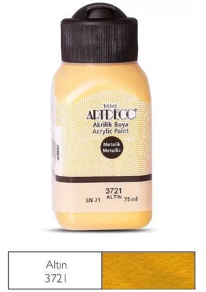 Akrilik Boya Metalik 75 ml Altın