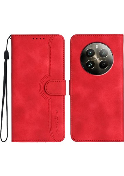 Realme 12 Artı Kılıf Cüzdan Premium Pu Dahili Mıknatıs Kapak ile Uyumlu (Yurt Dışından)