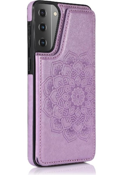 Samsung Galaxy S21 Artı Çift Düğmeler Pu Için Kart Tutucu Kılıf ile Cüzdan (Yurt Dışından) fiyatları