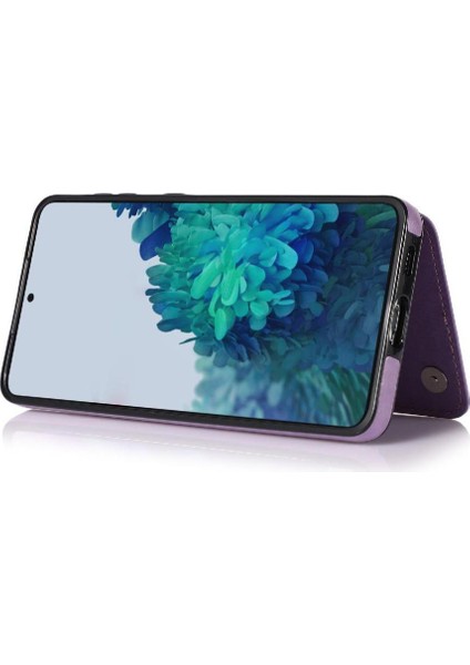 Samsung Galaxy S21 Artı Çift Düğmeler Pu Için Kart Tutucu Kılıf ile Cüzdan (Yurt Dışından) indirimleri