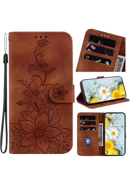 Oppo Oppo 12 5g Kabartmalı Zambak Manyetik Kart Tutucu Kickstand Için Flip Case (Yurt Dışından) indirimleri