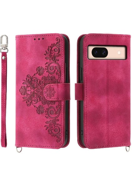 Google Piksel 8A Bileklik Darbeye Çoklu Kredi Kartı Için Flip Case (Yurt Dışından) modelleri