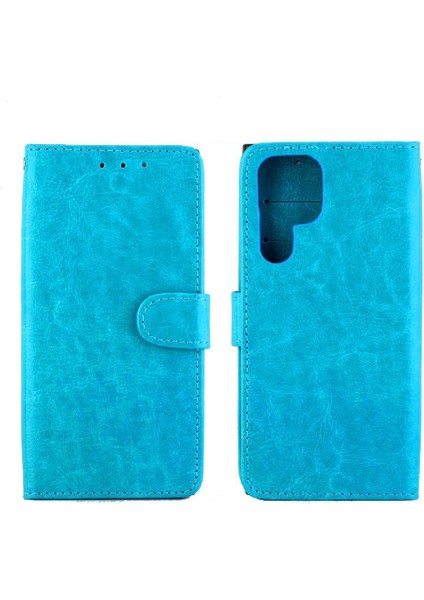 Samsung Galaxy S22 Ultra 5g Manyetik Kapatma Pu Deri Kart Için Flip Case (Yurt Dışından)